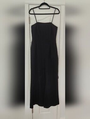 BCBG Black Spaghetti Strap Jumpsuit Size 12